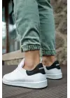 Omarı Hafif ve Dayanıklı Tenis Ayakkabısı Beyaz/Siyah