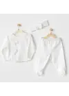 Chic Girl 3lü Bebek Zıbın Takım Ekru
