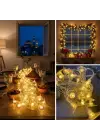 Çiçek Desenli 3.5 Metre USB LED Işık – 20 LED’li Dekoratif Ortam Aydınlatması