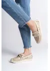 Çiçek Desenli Bayan Babet Ayakkabı - Rahat ve Trend Stil