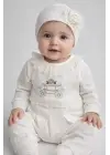 Çiçekli Araba Nakışlı Dantelli Tulum