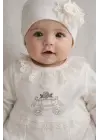 Çiçekli Araba Nakışlı Dantelli Tulum