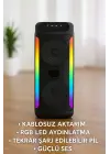 Çift 4 İnç Hoparlörlü Rgb Işıklı Bluetooth Ses Sistemi