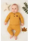 Çizgili Kumaş % 100 Pamuk 2li Unisex Takım
