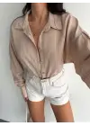 Omarı Çizgilidir Oversize Gömlek | Trend Parça | gl00my