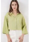 Trend Oversize Çizgili Gömlek
