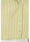 Trend Oversize Çizgili Gömlek