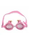 Omarı Pembe Kuğu Çocuk Yüzücü Gözlüğü Taşıma Çantasıyla