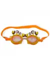 Omarı Çocuk Yüzücü Gözlüğü Taşıma Çantası ile Renkli Deneyim - Turuncu Yengeç