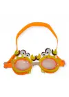 Omarı Çocuk Yüzücü Gözlüğü Taşıma Çantası ile Renkli Deneyim - Turuncu Yengeç