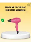 Çocuklara Özel Mini Fön Makinesi – 500/1000w Güç – Düşük Gürültü
