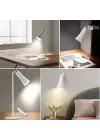 Çok Amaçlı Güçlü Manyetik Başlıklı 4’ü 1 Arada Portatif Beyaz LED Lamba Masaüstü, El Feneri, Duvara Asılabilir ve Mandallı Klipsli Işık