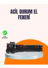 Çok Fonksiyonlu Acil Durum Feneri Yan Işıklı Çekiçli