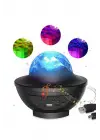 Çok Renkli Projektör Lamba Disko Topu Gece Lambası Kablosuz