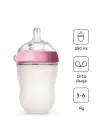 Comotomo Antikolik Silikon Biberon 250 ml 3-6 Ay Pembe