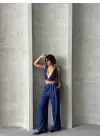 Modern Crop Pantolon Keten Takım