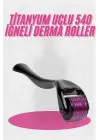 Dermaroller Titanyum 540 Iğneli 1 Mm Saç Kaş Sakal Serum Kullanıma Uygun
