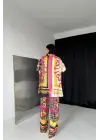 Omarı Desenli Gömlek ve Pantolon Takımı