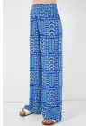Desenli Viskon Pantolon 6749 - Saks