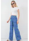 Desenli Viskon Pantolon 6749 - Saks