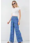 Desenli Viskon Pantolon 6749 - Saks