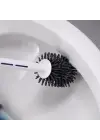 Deterjan Hazneli Silikon Tuvalet Fırçası