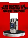 Dijital Ekranlı Araç Pompası Akü Takviye Powerbank 12.000 Mah