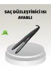 Dijital Ekranlı Isı Ayarlı Saç Düzleştirici –  Titanyum Plaka, Seyahat Dostu Tasarım