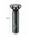 Dijital Göstergeli 3 Başlıklı Tıraş Makinesi Islak Kuru Lazer Öncesi Günlük