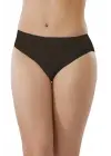 Omarı Dikişsiz İz Yapmayan Siyah Bayan Slip Külot