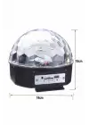 Disko Topu Renkli Işıklı Lazer Parti Bluetooth Bağlantılı Led Küre