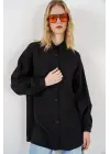 Dokulu Oversize Tunik 5989 - Siyah