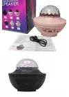 Dönen Işıklı Disko Topu Projektör Müzik Çalarlı Disco Speaker