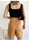 Şık Gabardin Şort Etek