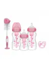 Dr.Browns Geniş Ağız Anti Kolik Options+ PP Biberon Hediye Seti Pembe