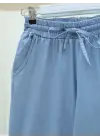 Duble Paça Yıkamalı Soft Kot Pantolon  -Buz Mavi