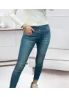 Omarı Yüksek Bel Skinny Jean Pantolon