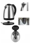 Elektrikli Paslanmaz Çelik Su Isıtcı Çelik Kettle 1.8 Lt. Uzun Ömürlü
