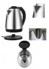 Elektrikli Paslanmaz Çelik Su Isıtcı Çelik Kettle 1.8 Lt. Uzun Ömürlü