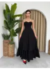 Omarı Şık İp Askılı Elbise