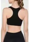 Modern Destekli Sporcu Büstiyer Siyah Sütyen