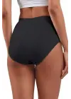Yüksek Bel Dikişsiz Slip Külot Siyah