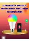 Enerji Verimli Akıllı Led Ampul, Uzaktan Kontrol Özellikli