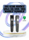 Ergonomik Tasarımlı, 3 Taraklı Profesyonel Şarjlı Saç Sakal Tıraş Makinesi
