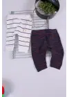 Erkek Bebek Desenli 2li Pantolon 3/12 Ay