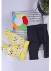 Erkek Bebek Desenli 2li Pantolon 3/12 Ay
