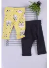 Erkek Bebek Desenli 2li Pantolon 3/12 Ay