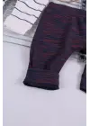 Erkek Bebek Desenli 2li Pantolon 3/12 Ay