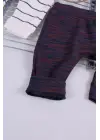 Erkek Bebek Desenli 2li Pantolon 3/12 Ay
