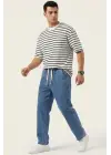 Erkek Rahat Kesim Baggy Jean Pantolon 30073 - Lacivert